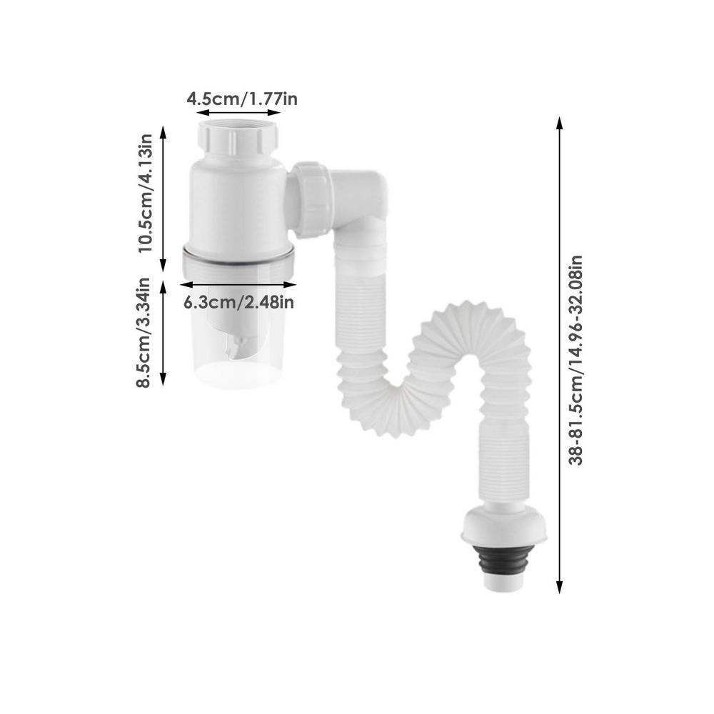 Sink Drain Pipe Sewer Drain Hose Telescopic Flexible Washing Basin Sink Drain Tube Kitchen Sink Bathroom  Accessories