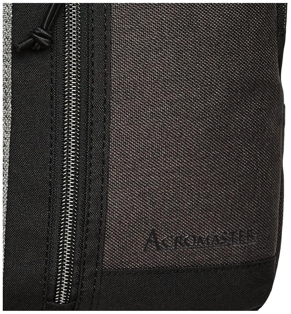 ACROMASTER Large Crossbody Shoulder Bag with Antibacterial Interior AM-082 (Black) - Capacity, Lightweight,