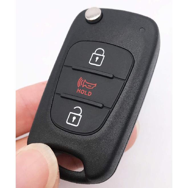 Flip Folding Replacement Key Fob Cover Fit For 2012-2014 Kia Soul Rio Keyless Entry Key Fob Case Shell