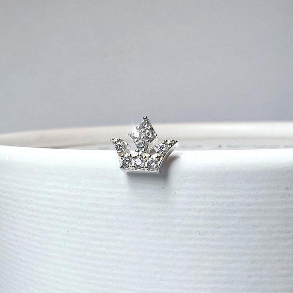 Silver 925 Ruby Crown Cubic Zirconia Piercing (S9329689)