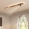 Minimalist Chinese Style Wood Grain Ceiling Spotlight for Hallway, Living Room, Entrance, or Cloakroom