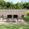 VidaXL Ensemble à manger de jardin 7 pcs coussins résine tressée acier 3187006