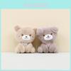Cute Animal Plush Scarf Bear Keychain Soft Toy Adorable Dog Bunny Duck Accessory