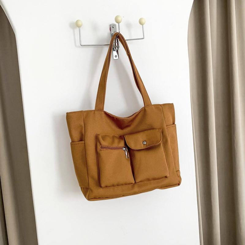 Stylish Large Capacity Nylon Tote Bag For Women Ideal For Work Commute And School