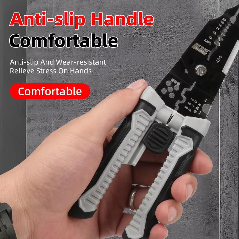 Electrical Wire Strippers Multifunctional Winding Wires Cable Crimper Wire Clippers Portable Professional Wire Crimping Tool