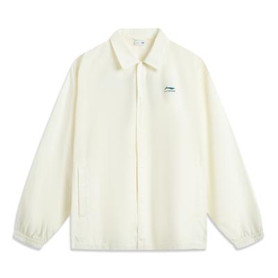 Li Ning Sports Lifestyle Series UV Resistant Sun Protection Casual Versatile Comfortable Letter Single-Breasted Polo Collar Loose Jacket AJDV179-1