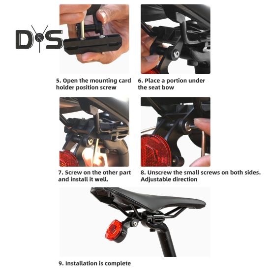 Bike Reflective Tail Light for AirTag Locator Mount Universal MTB Road Mountain Bicycle Saddle Reflector Rear Lamp Holder Bike Accessories