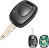 433MHz Car Key Remote Control 1 Button Remote Key Shell for Clio 2 Remote Control Key Shell Compatible with Re Nault