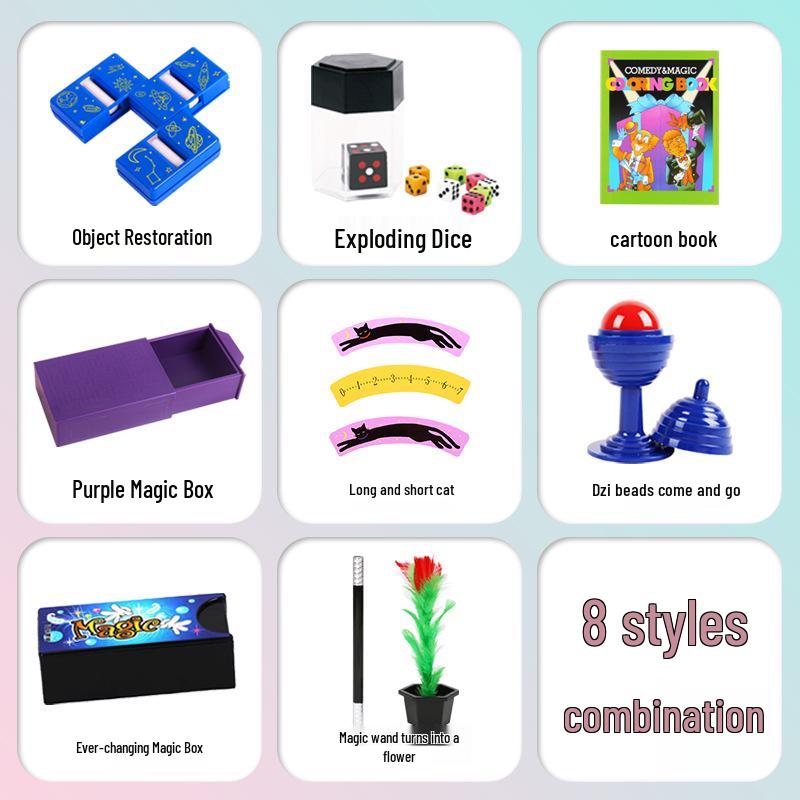 Children's Magic Trick Set with Wand & Flower - Ideal Gift for Budding Magicians