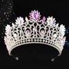 DIEZI 7 Colors Elegant Vintage Baroque AB Crystal Crown For Women Girls Wedding Bride Queen Bridal Tiaras Hair Accessories