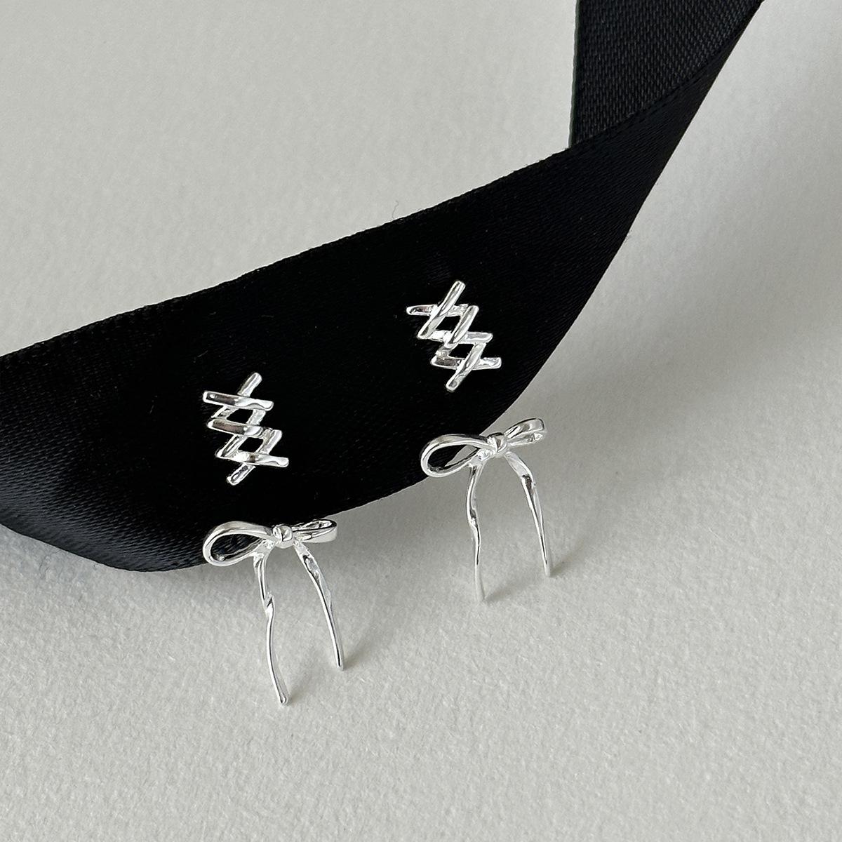 Серьги-бантики для балета Женские Легкая роскошь Элегантность Винтажные Минималистичные Персонализированные Элегантные Повседневные Серьги