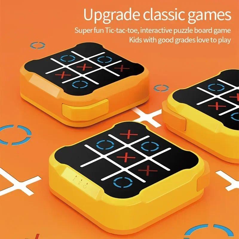 Electronic Tic-Tac-Toe Board Board Games Montessori Puzzle Table Game Chess Chess Set Portable For Adults Kids