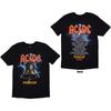AC/DC T-Shirt: PWRD-UP In Rock We Trust (Back Print & Ex-Tour) OFFICIAL NEW