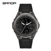 Sanda Men's Multifunctional Dual Display Luminous Waterproof Sports Watch for Teens