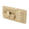 Leather Car Sun Visor Organizer Multi-Pocket Universal Car Accessory Wear-Resistant Car Storage Bag Safe Driving Design Quick Access for Cards