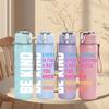 1PC Everyone Is A Little Weird Quote Print 750ml Color Plastic Sports Water Bottle Leakproof Flip Straw Lid Suitable for Sports Office Home Use