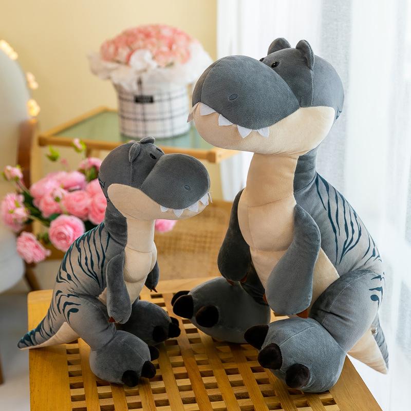 Dinozaur brat pluszowa zabawka lalka Tyrannosaurus rex lalka ozdoba chłopak poduszka do spania Dzień Dziecka prezent urodzinowy