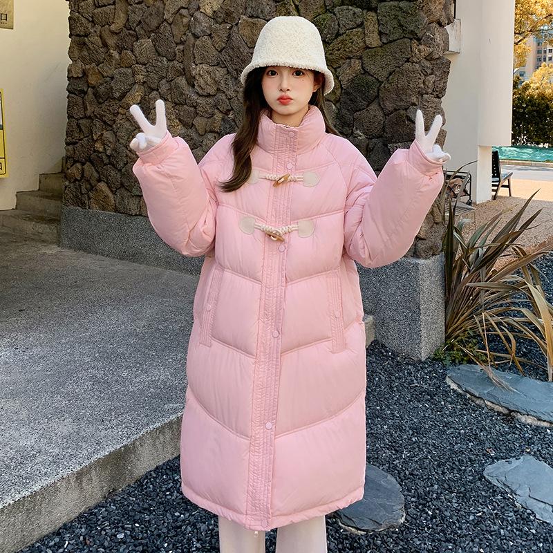 Cotton-padded Women's Medium and Long Loose Winter Thickened Cotton Jacket