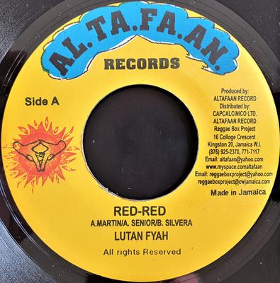 7inch Record LUTAN FYAH / ANDY VERNAN - Red-Red / Step Right NONE Al.Ta.Fa.An. Jamaica Reggae, Ska & Dub Used