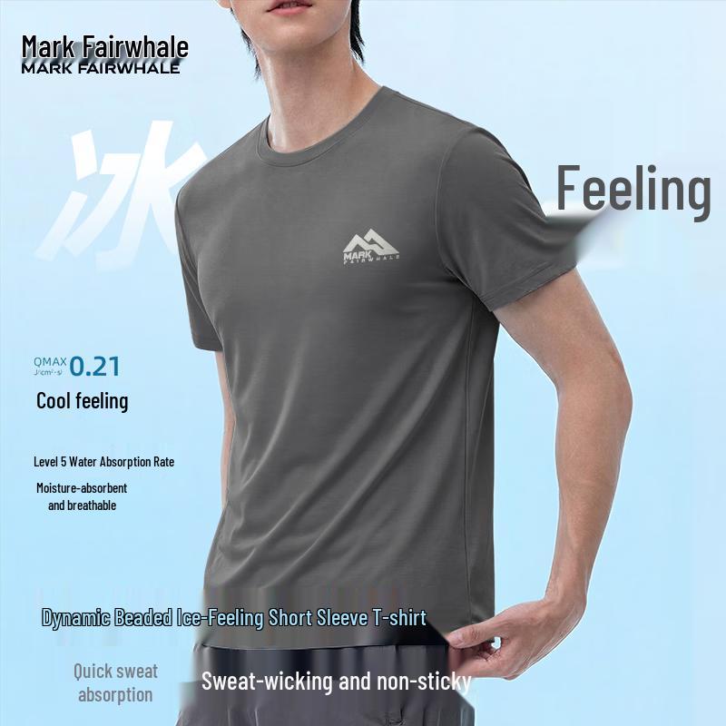 MARK FAIRWHALE Men s Breathable Moisture-Wicking Short-Sleeve T-Shirt 4XL