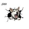 Car Body Sticker Funny Stickers Realistic Exquisite Pattern Simulation Pet Crack Design 3D Trim Effect Decorate Eye-catching Cute Window for