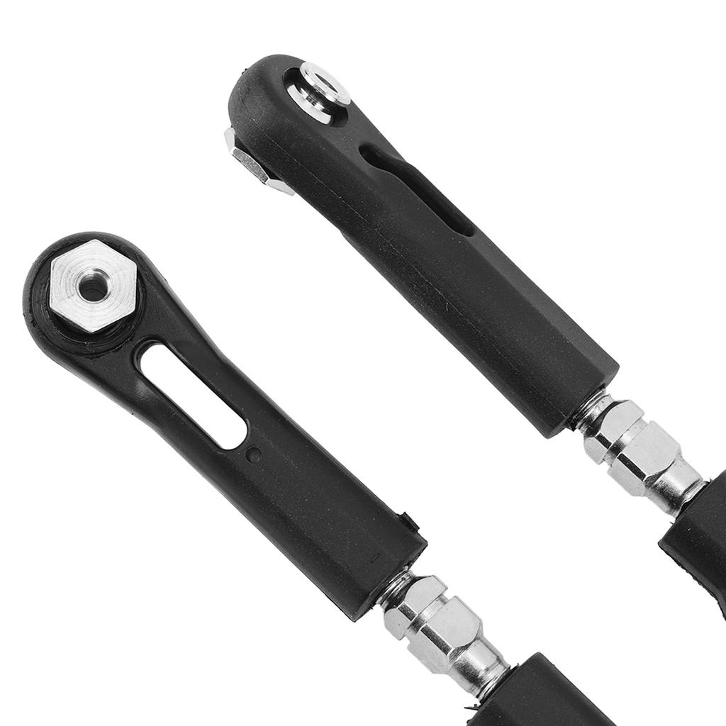 2 Pièces RC Tirant Supérieur Arrière Résistant à l'Usure Léger Tirant de Direction RC pour Voiture ZD Racing 1/8 Noir
