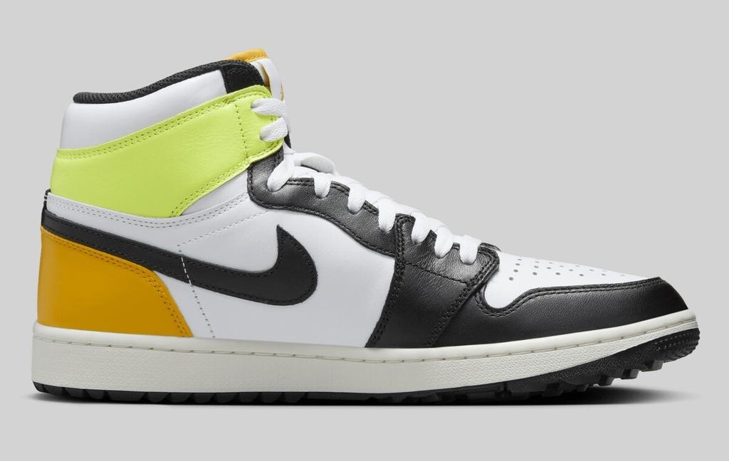 DQ0660-105 Nike Air Jordan 1 High Golf White University Gold Volt Black (Men's)
