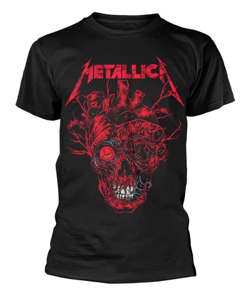 

Черная футболка унисекс Metallica Heart Skull S