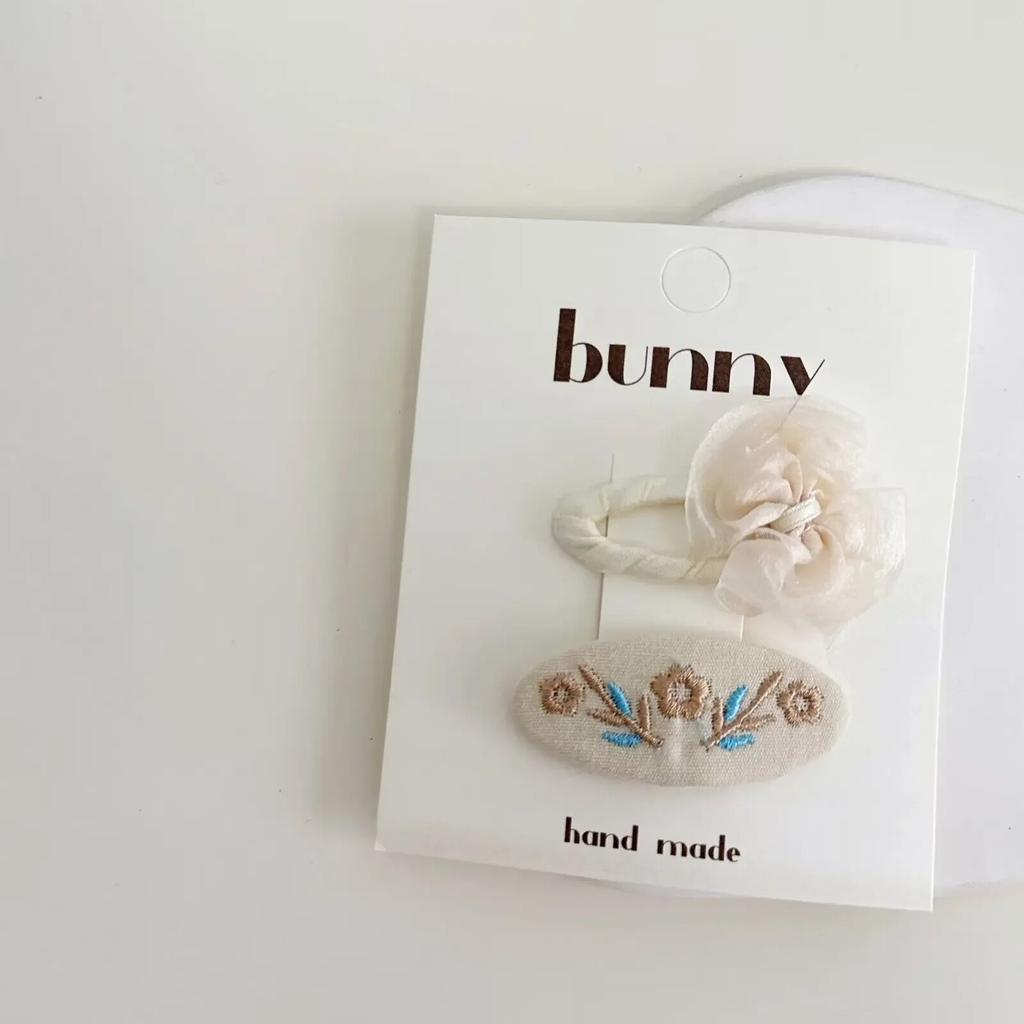 Vintage Lace Bowknot Hair Clip for Baby Girls Retro European Style with Floral Design Girl Bang Side Clip Lovely Kids Headwear