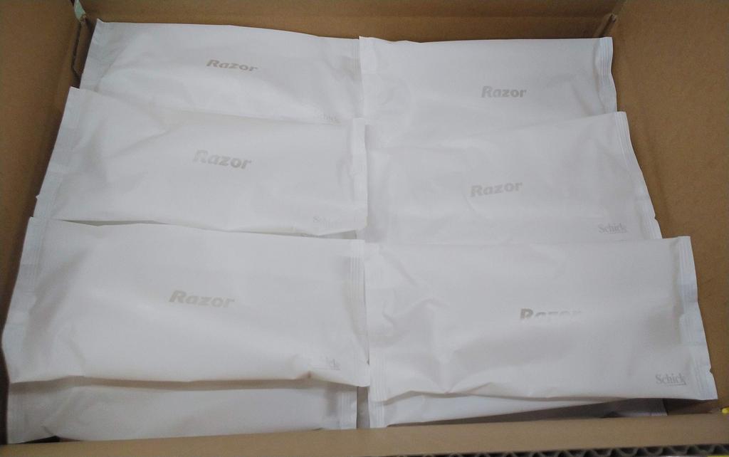 Hotel Amenities Disposable Schick Special Individually Commercial 100 Razors Razors, SS-II, Wrapped, Use,
