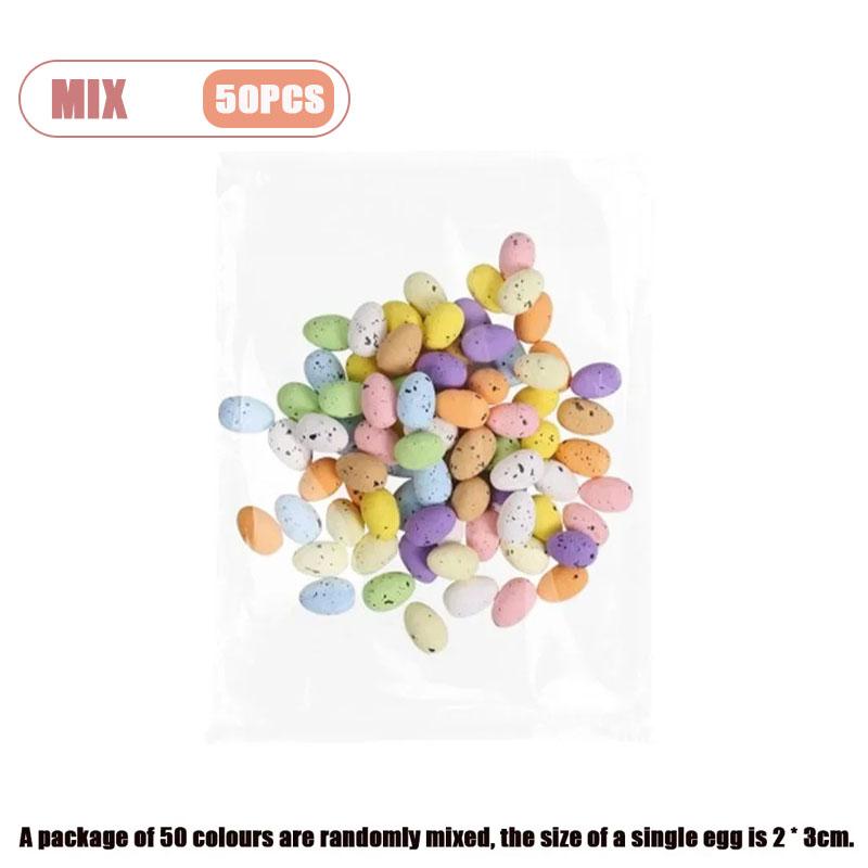 50-500PCS Easter Mini Colored Eggs Realistic Speckled Dove Eggs Desktop Ornaments Landscape Arrangement Wreath DIY Accessories