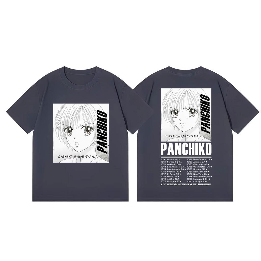 Rock Band Panchiko Music Album Graphic T Shirts Unisex Women High Quality Fashion Oversized Tshirts Summer Casual Cotton Tshirt