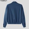 INCERUN Autumn Men Lapel Long Sleeve Buttons Down Jackets Coats