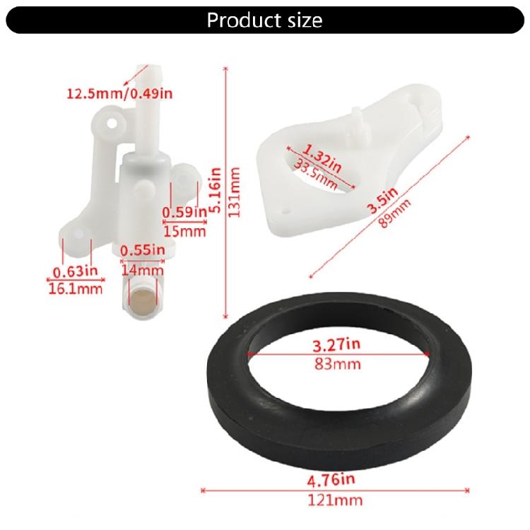 34100 RVs Campers Toilet Water Assembly Valves Kit with Screws for Thetford Style Lite Replacement Accessories