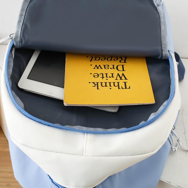 Czteroczęściowy Zestaw Plecaków Torba Szkolna dla Ucznia Dziewczęca Plecak o Dużej Pojemności Lekki