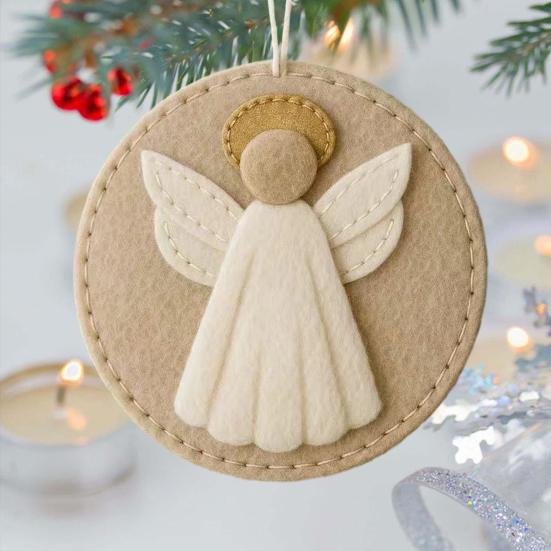Nativity Felt Christmas Ornament Religious Christmas Tree Hanging Decoration Handmade Christian Nativity Scene