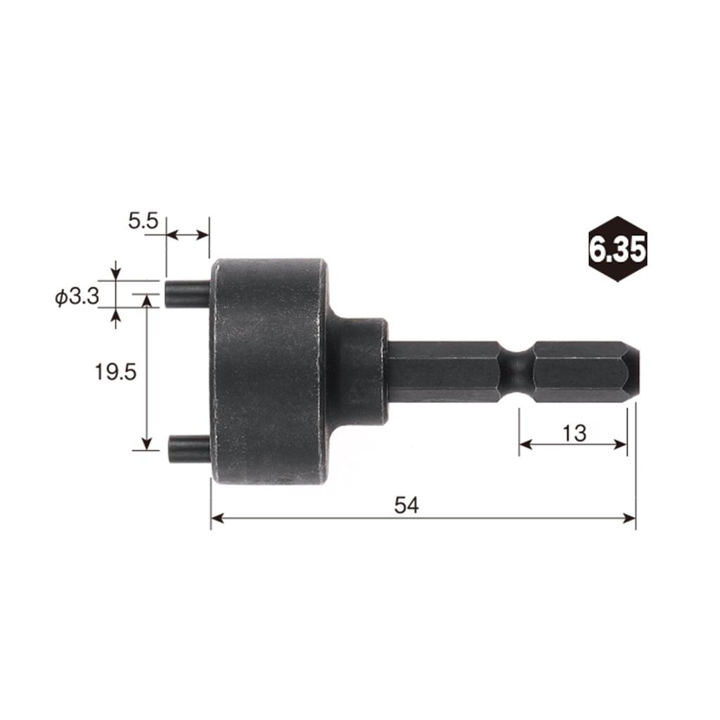 VESSEL pin wrench for disc nuts A202050P