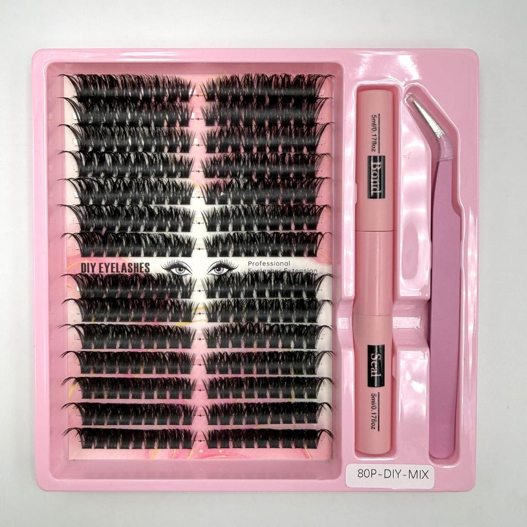 False Eyelash Extension Set Segmented Eyelashes Diy Eyelash Set