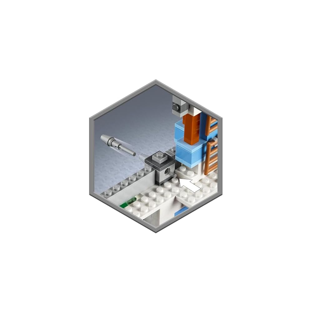 LEGO Minecraft Ice Castle Gift Set 21186 Building Blocks Toy for Kids Age 8 and Up