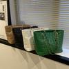 Versatile Foreign Style Chain Rhombus Indentation Tote Bag Women's Large-capacity Popular Trend Personalized Student Shoulder Bag