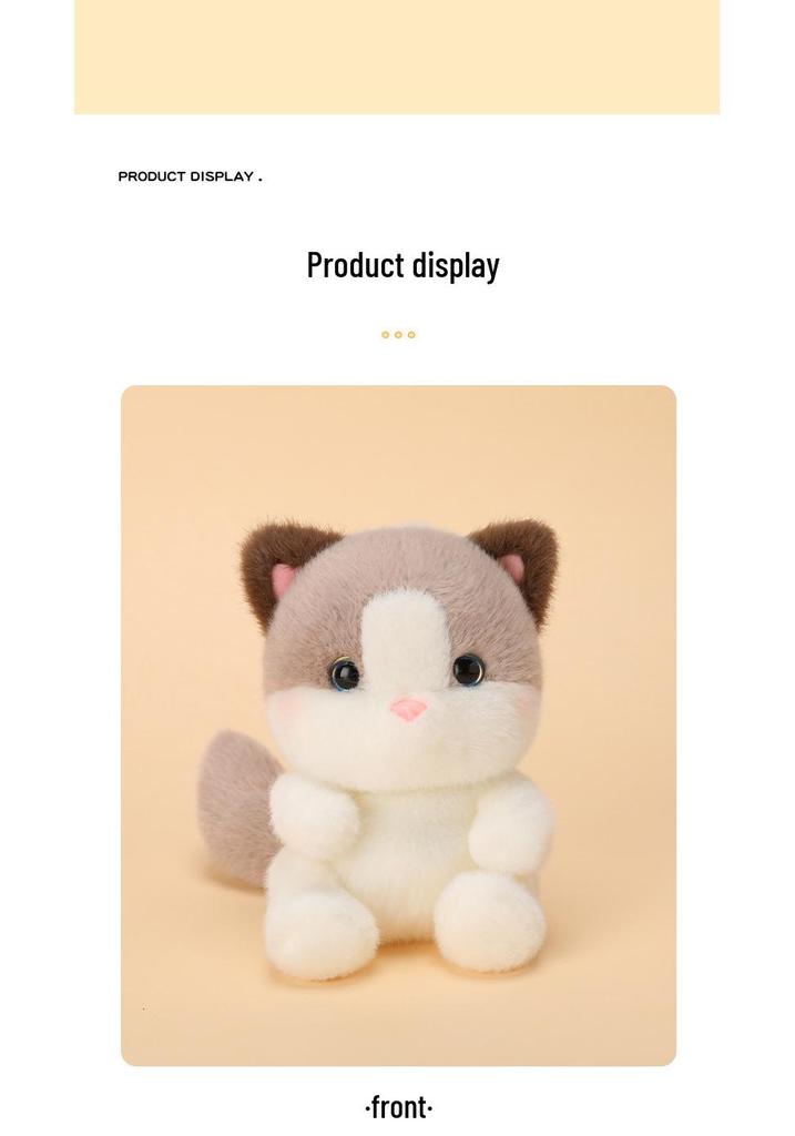 Cross-Border Palm-Sized Cute Plush Doll: Penguin, Rabbit, Tiger Desktop Companions