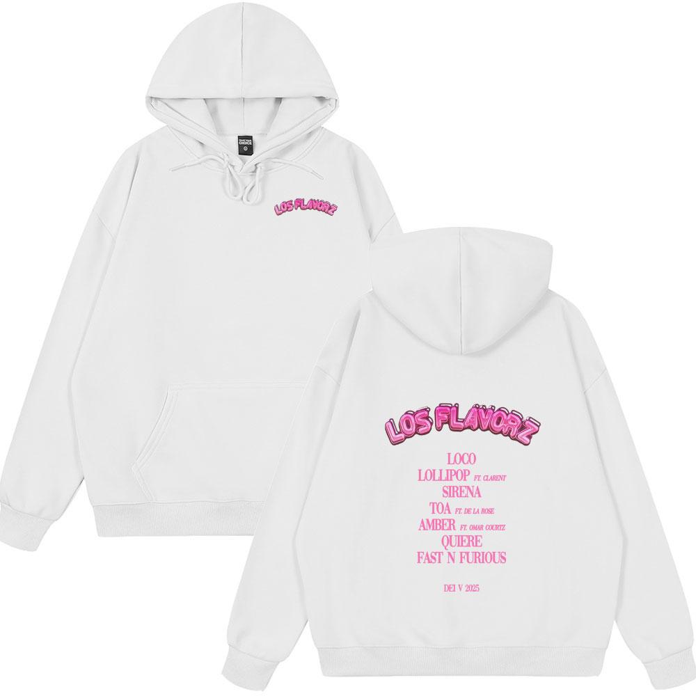 Rapper Dei V LOS FLAVORZ 2025 Album Hoodie Herren Damen Kleidung Vintage Hip Hop Oberteile Lässige Baumwolle Harajuku Oversized Herren Hoodies