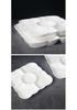 Ceramic Five-Compartment Fruit Platter for Household or Commercial Use