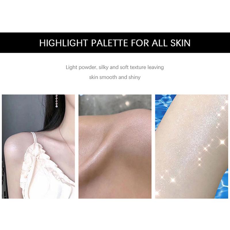Konturovací pudr s vysokým leskem Konturovací pudr Třpytivý pudrový pudr na make-up