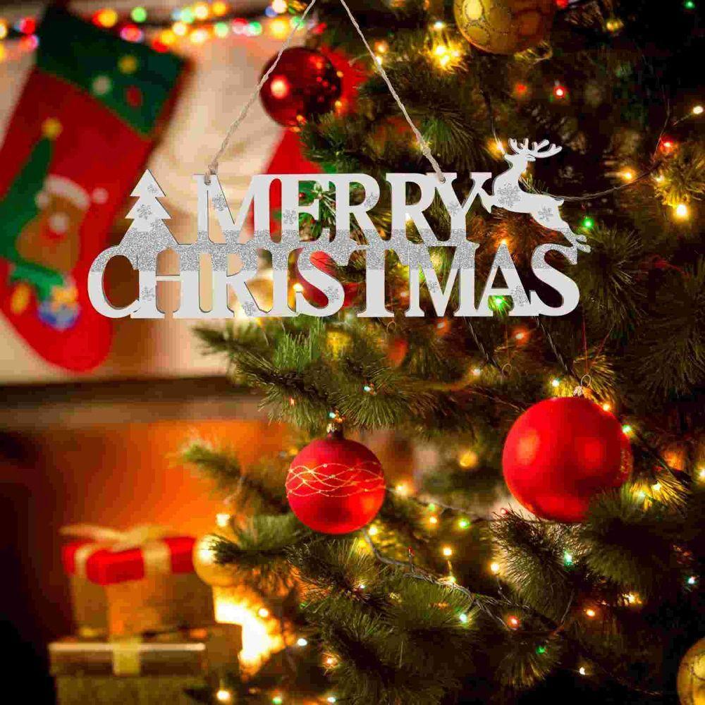 Wzór Łosia Świąteczny Wisiorek z Angielską Literą Rękodzieło Zawieszka na Choinkę Bar