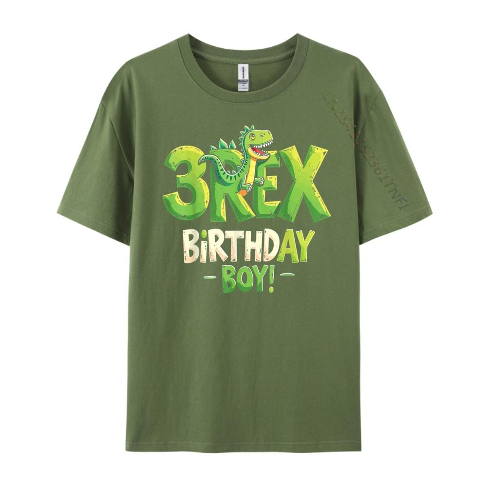 3Rex Birthday Boys Brand Clothing Anime T Shirts Camisetas Hombre EU SIZE Leisure White T Shirt Unisex Women New Year