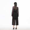 VEROMODA Ruffled Two-Piece Sheer Midi Dress