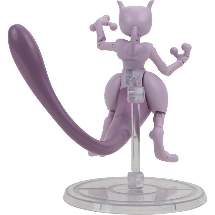Figurine - BANDAI - Pokémon Mewtwo - 12 Cm, Ultra Articulée Et Très Détaillée