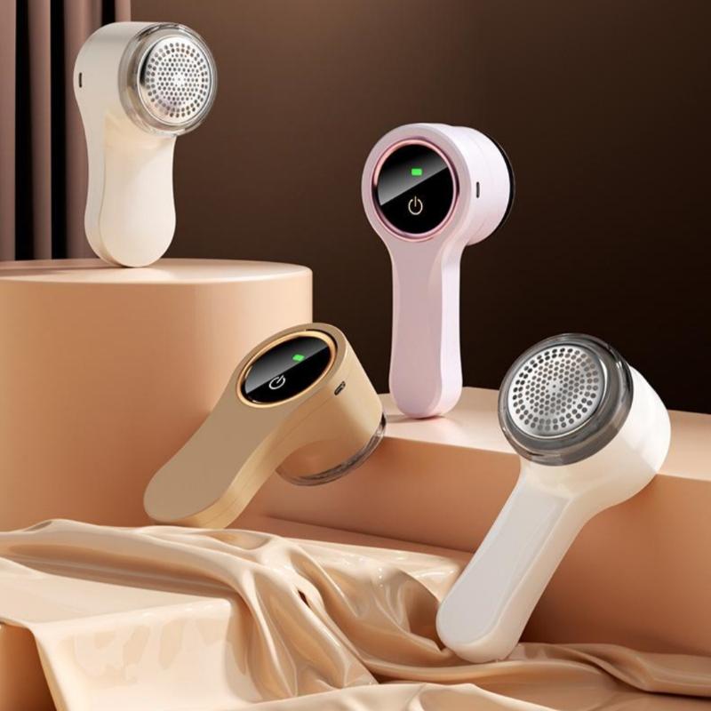 1 Set Electric Lint Remover USB Rechargeable LED Display Portable Fabric Shaver for Home Clothes Pill Fuzz Removal