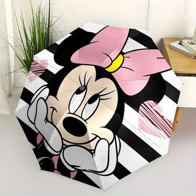 Minnie Mouse, Automatisch Openende en Sluitende Paraplu met Strik Geschikt voor alle Gelegenheden en Zakelijke Paraplu, Uniseks Paraplu0710064